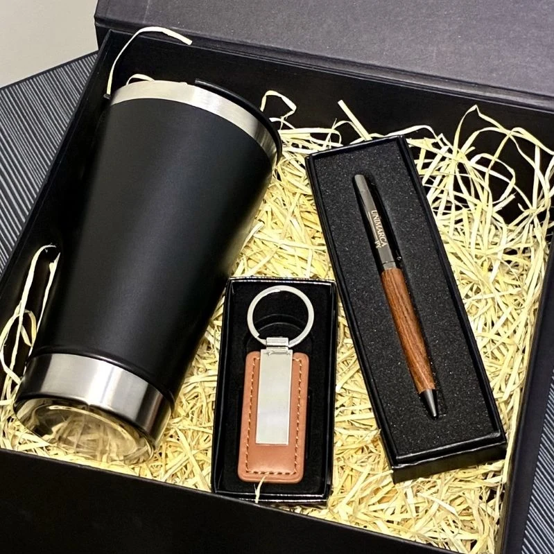 Kit de vasos térmicos corporativos personalizados UnimarcaPY